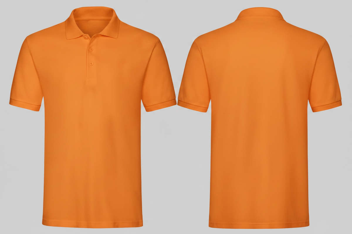 Premium polo schilders & stukadoors borduren oranje - Fruit of the Loom SC385