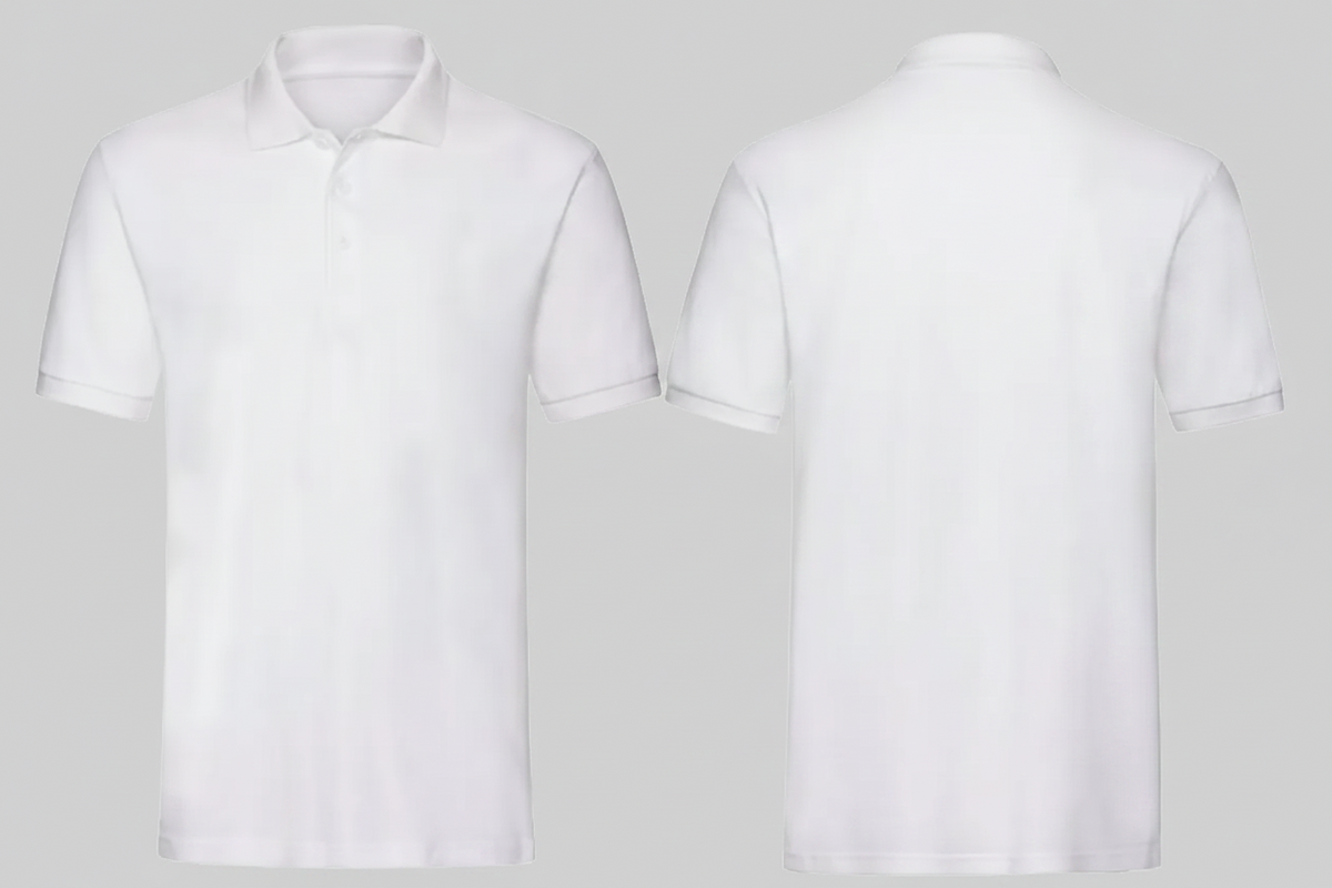 Premium polo schilders & stukadoors borduren wit - Fruit of the Loom SC385