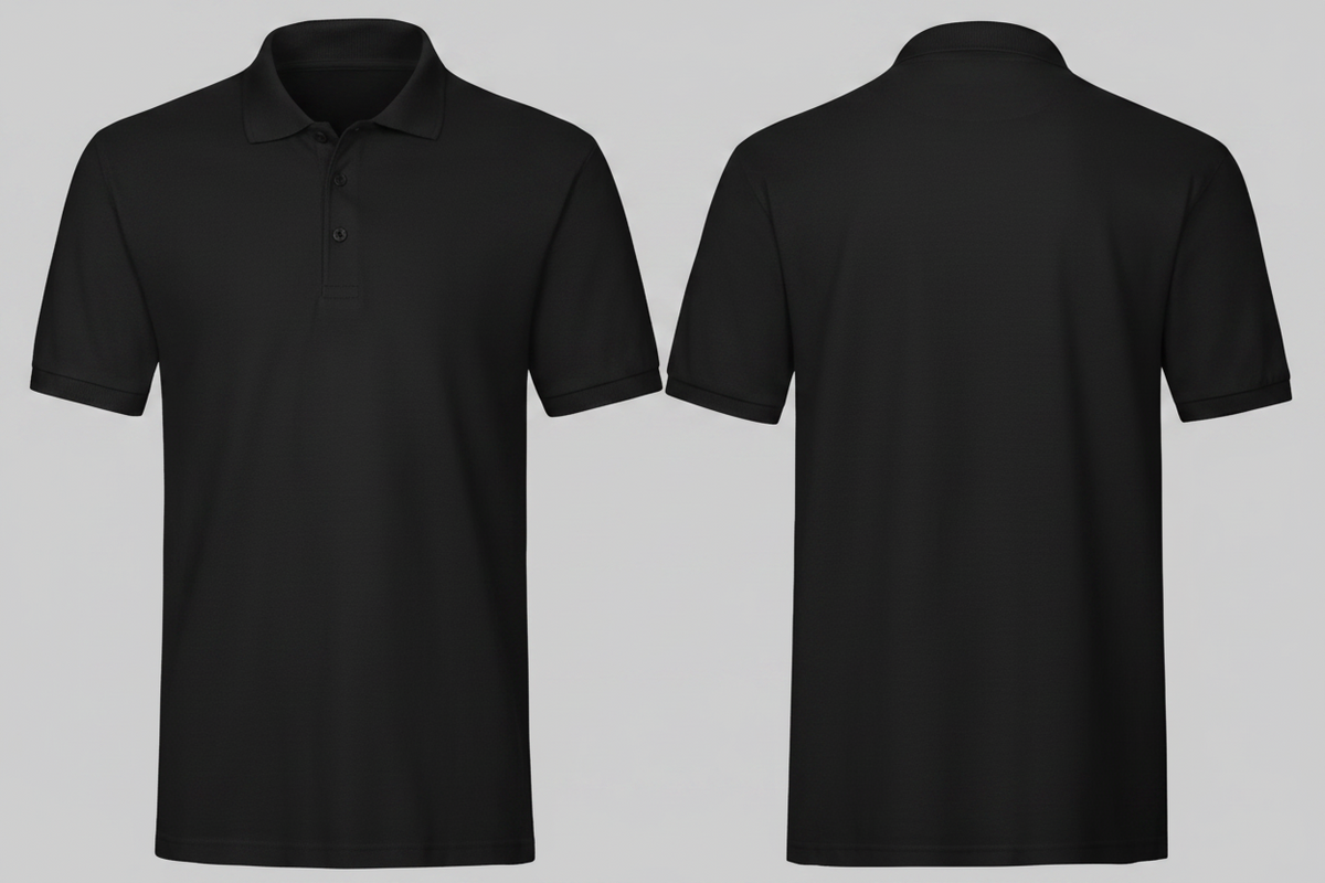 Premium polo schilders & stukadoors borduren zwart - Fruit of the Loom SC385
