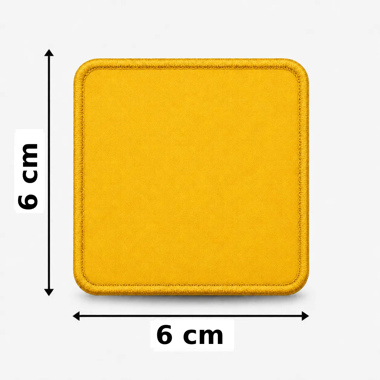 Vierkant 6x6cm embleem borduren