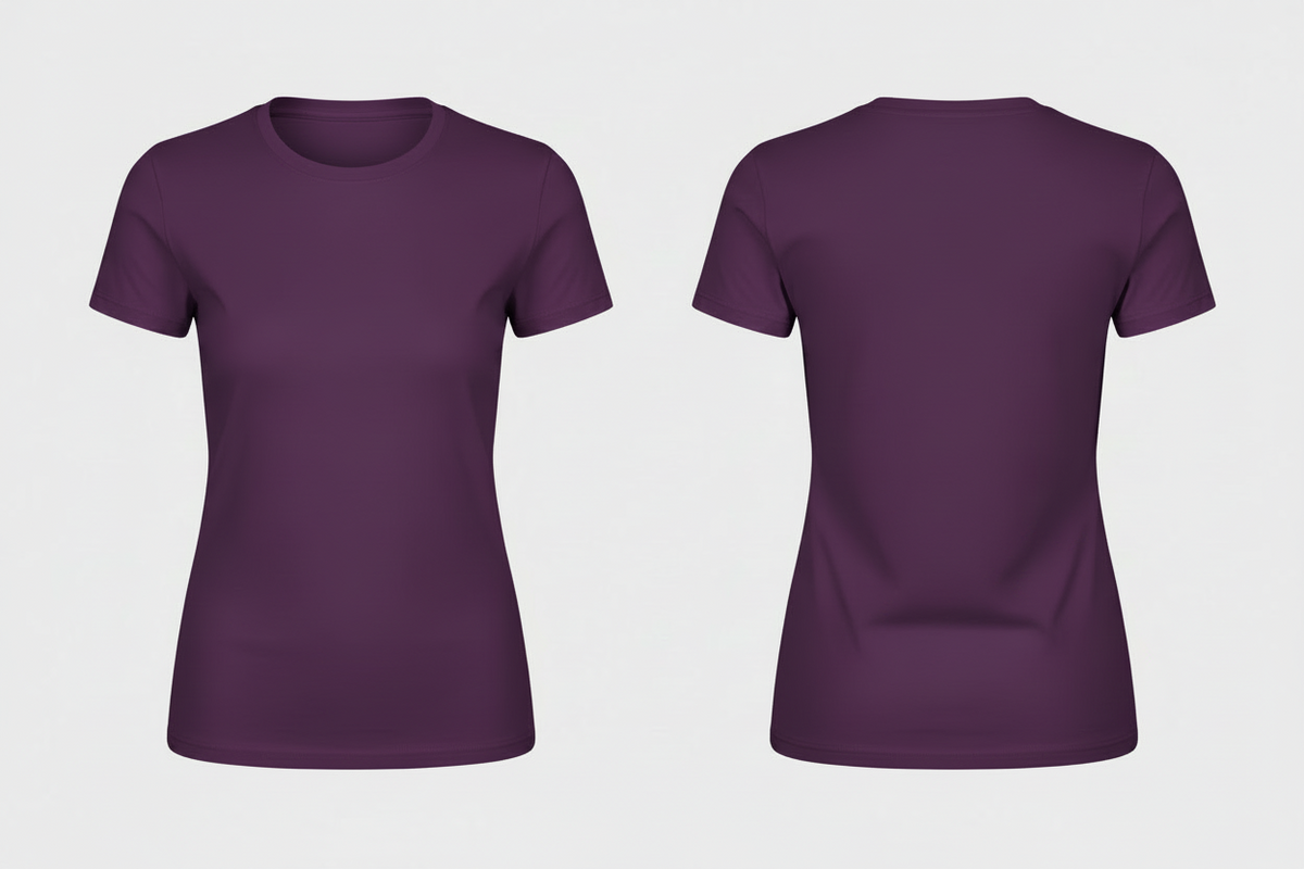 Regent dames t-shirt agrarisch & groenvoorziening borduren donkerpaars - SOL'S 01825