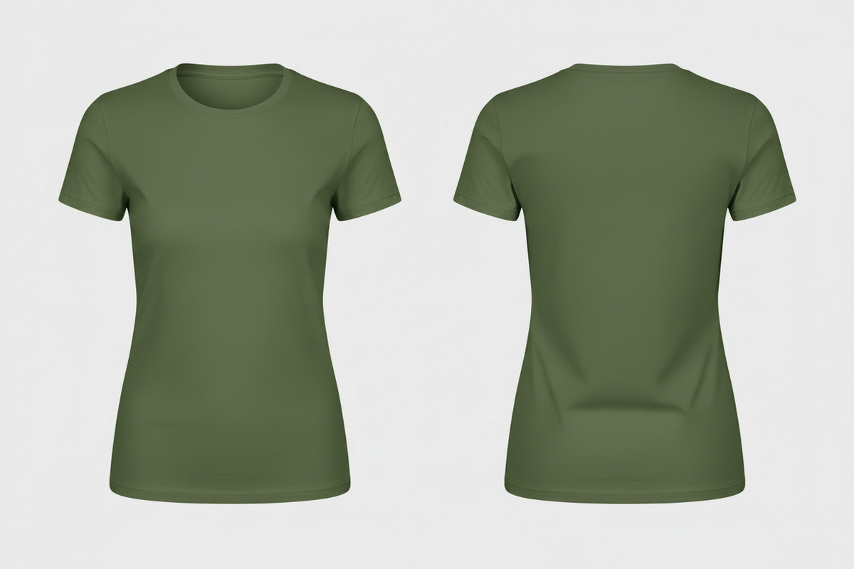Regent dames t-shirt agrarisch & groenvoorziening borduren leger - SOL'S 01825