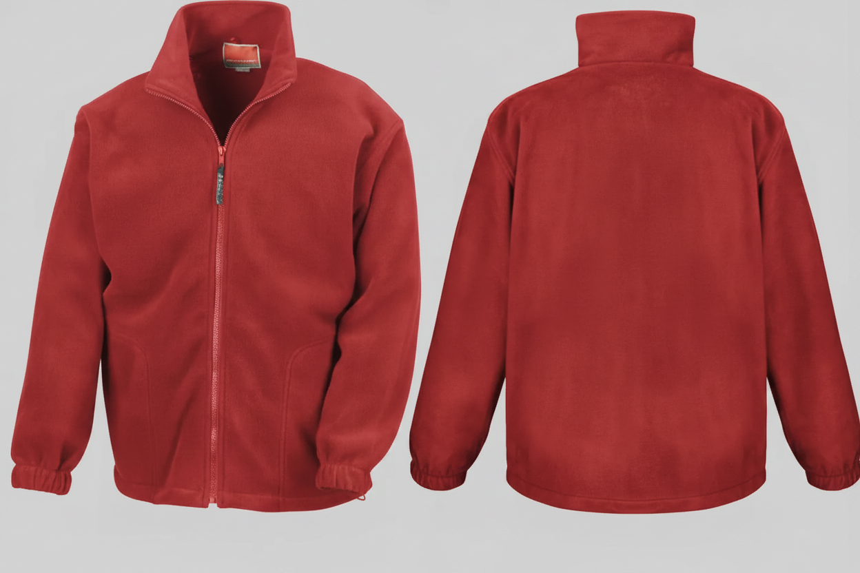 Result RS036 Active Fleece Jack Volledige Rits Borduren | 100% Polyester | 330 g/m²