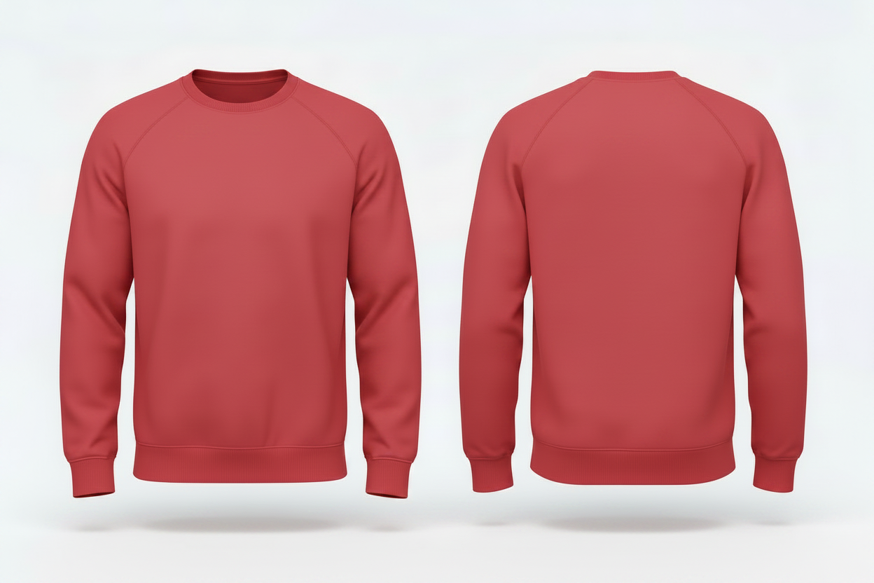 Kariban K480 Heren BIO Sweatshirt Raglanmouwen Borduren | 300 g/m²