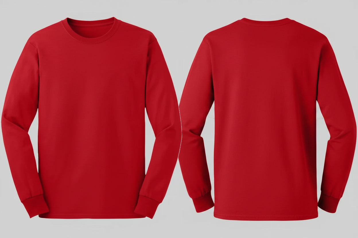 Gildan GN186 Ultra Katoen T-shirt Lange Mouw Borduren | 100% Katoen | 205 g/m²
