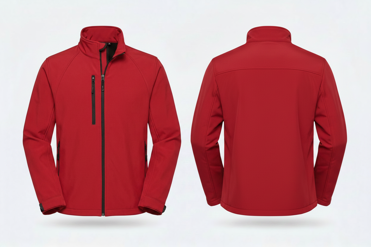 Russell J140M Softshell Jack Heren Borduren | 92% Polyester