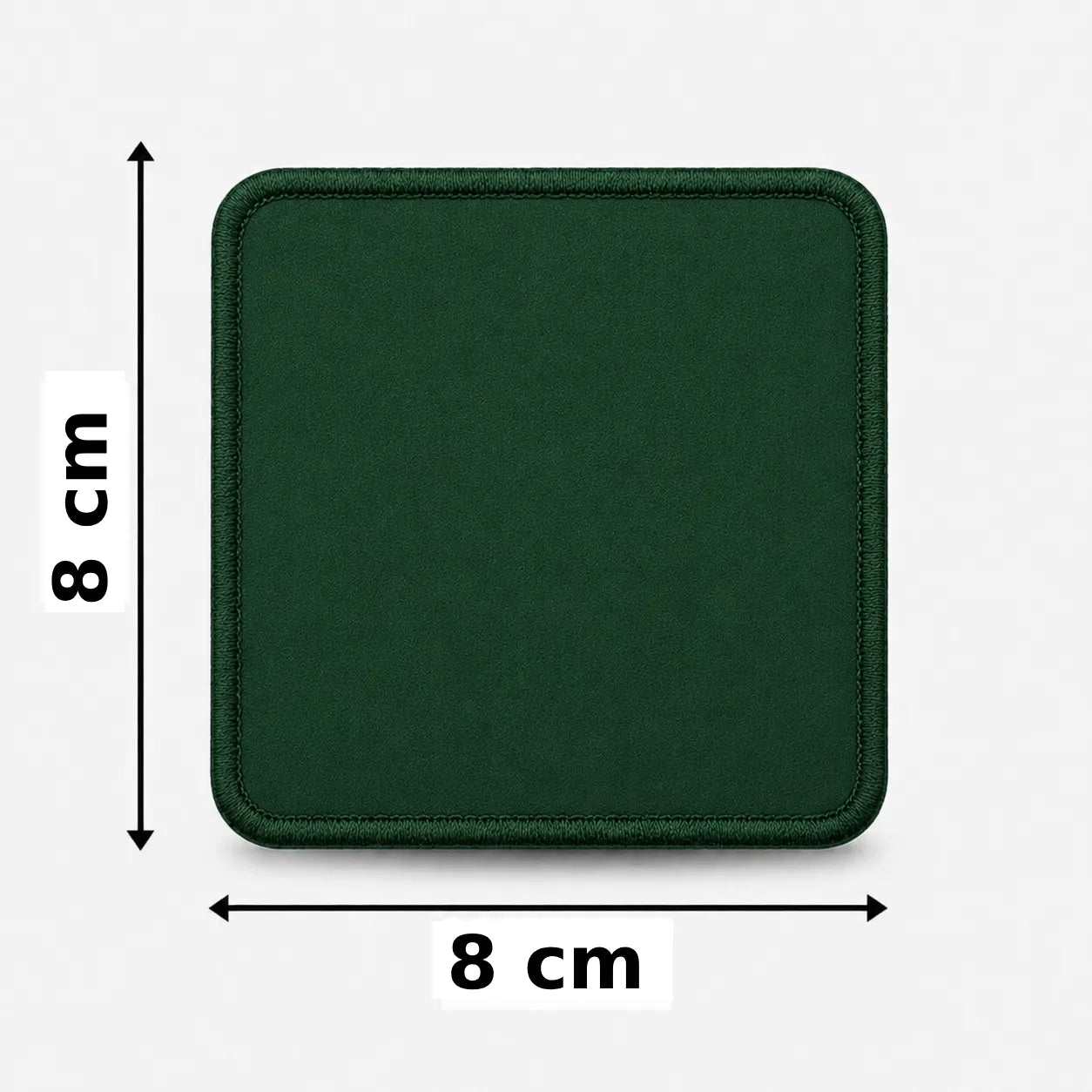 Vierkant 8x8cm embleem borduren