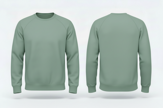 Kariban K480 Heren BIO Sweatshirt Raglanmouwen Borduren | 300 g/m²