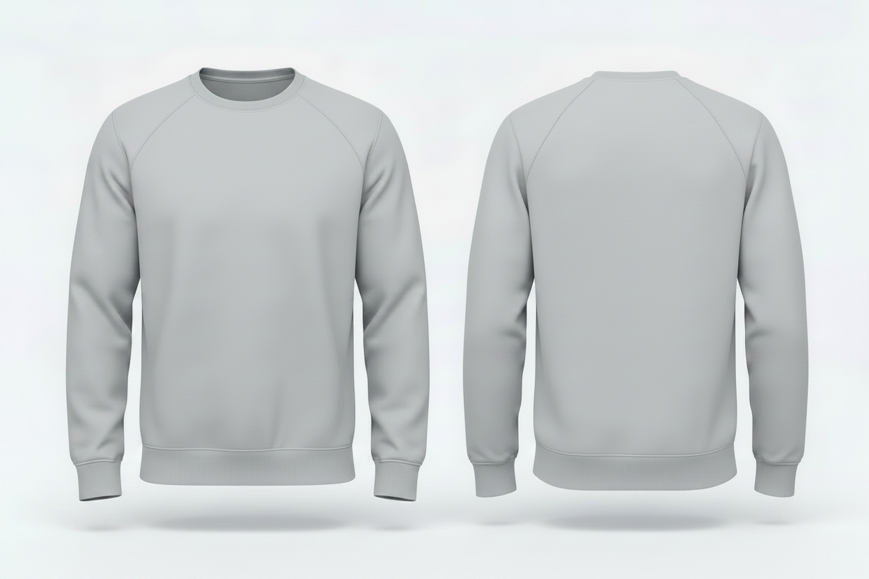 Kariban K480 Heren BIO Sweatshirt Raglanmouwen Borduren | 300 g/m²