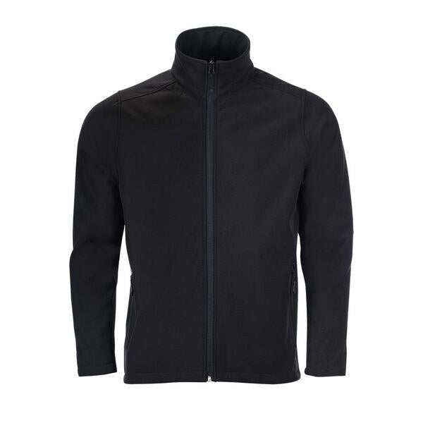 SOL'S 01195 RACE MEN zwarte softshell jas productfoto voorzijde