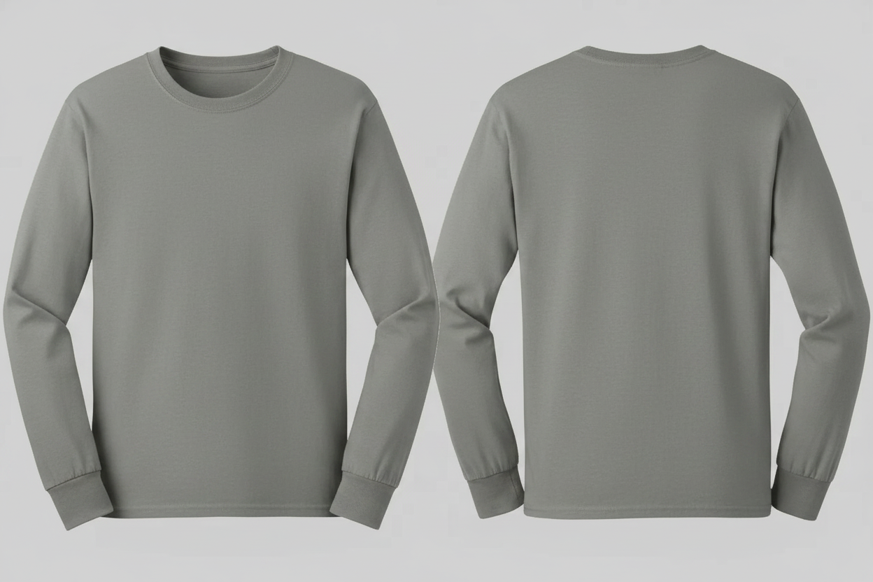 Gildan GN186 Ultra Katoen T-shirt Lange Mouw Borduren | 100% Katoen | 205 g/m²