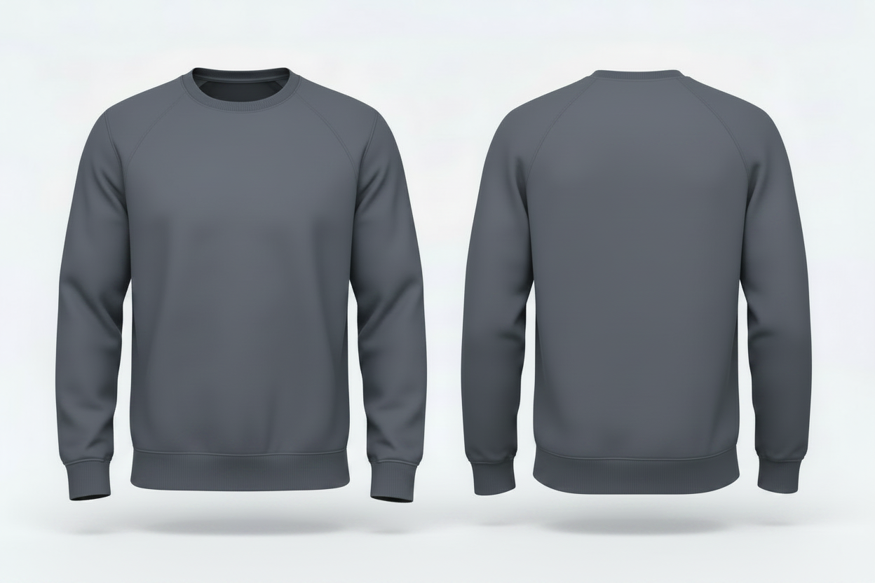 Kariban K480 Heren BIO Sweatshirt Raglanmouwen Borduren | 300 g/m²