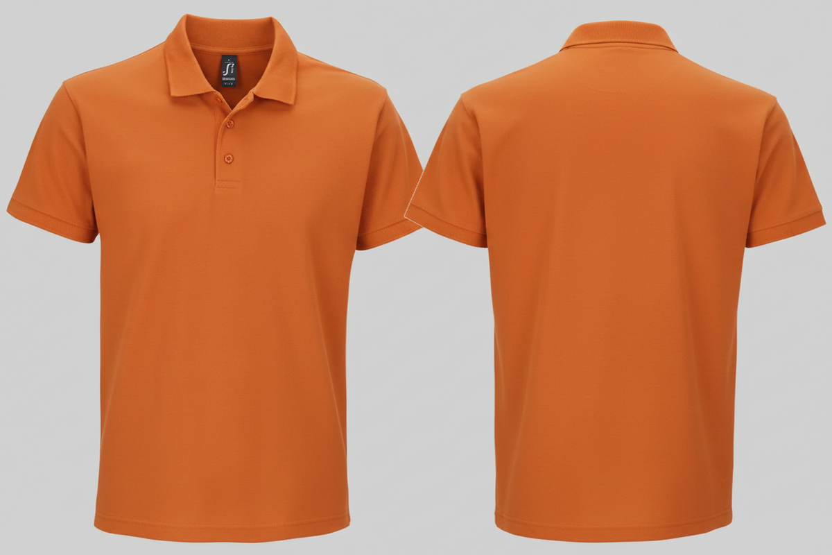 Summer ii herenpoloshirt schilders & stukadoors borduren oranje - SOL'S 11342