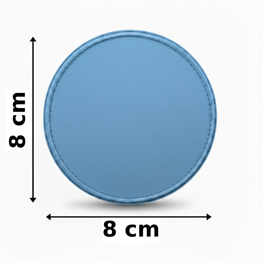 Rond 8x8cm embleem borduren