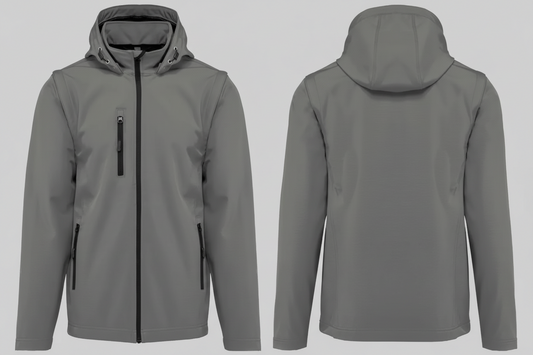 Kariban K422 Unisex Softshell Jas Borduren | 95% Polyester / 5% Elastaan | 3-laags