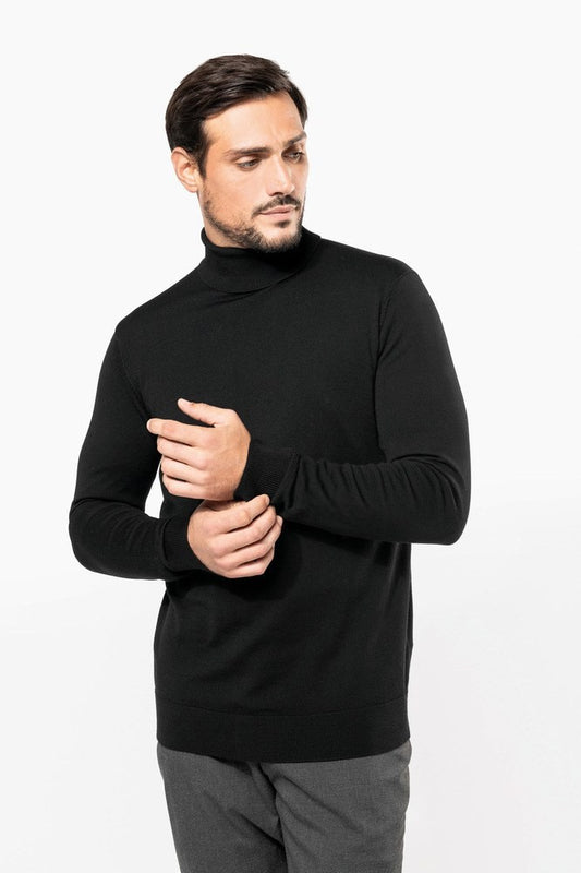 Kariban Premium PK912 Heren Merinotrui Rolkraag Borduren | 100% Merino