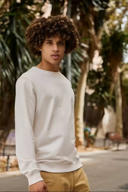 B&C BCU31B Heren Biologisch Sweatshirt Borduren | 280 g/m²