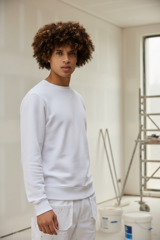 B&C BCU31B Heren Biologisch Sweatshirt Schilders & Stukadoors Borduren | 280 g/m²