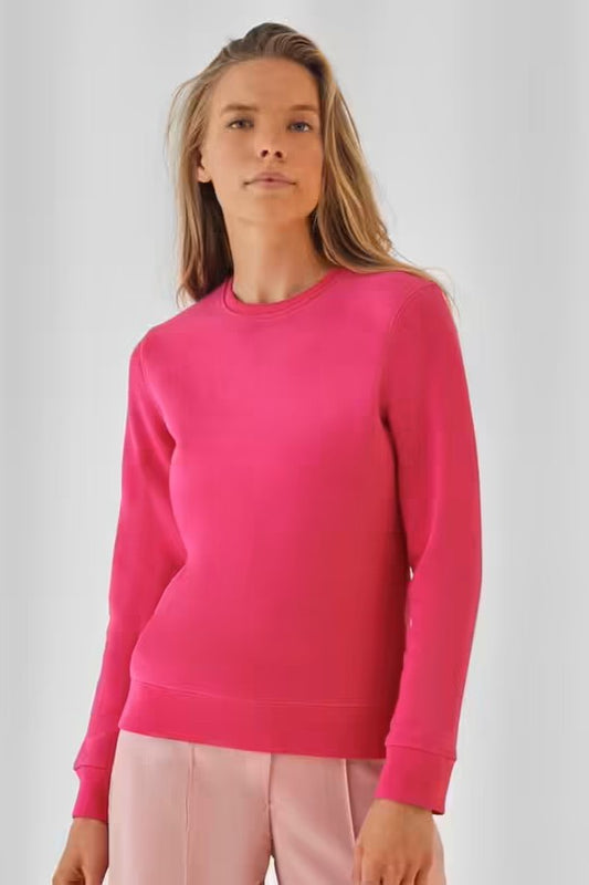 B&C BCW01Q Dames Sweatshirt Borduren | 280 g/m²