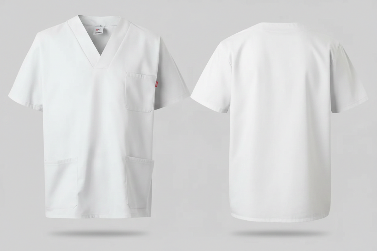 Tuniek korte mouwen borduren wit - Velilla VL589