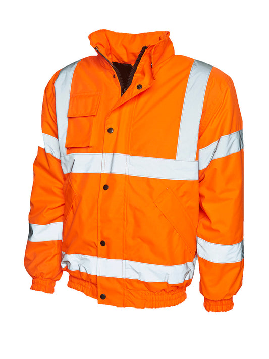 Radsow by Uneek UC804 veiligheidsbomber fluor oranje borduren