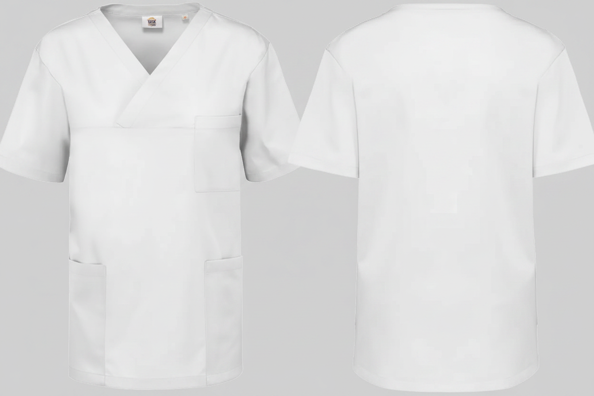 Unisex tuniek korte mouwen borduren - Wk Designed To Work WK504
