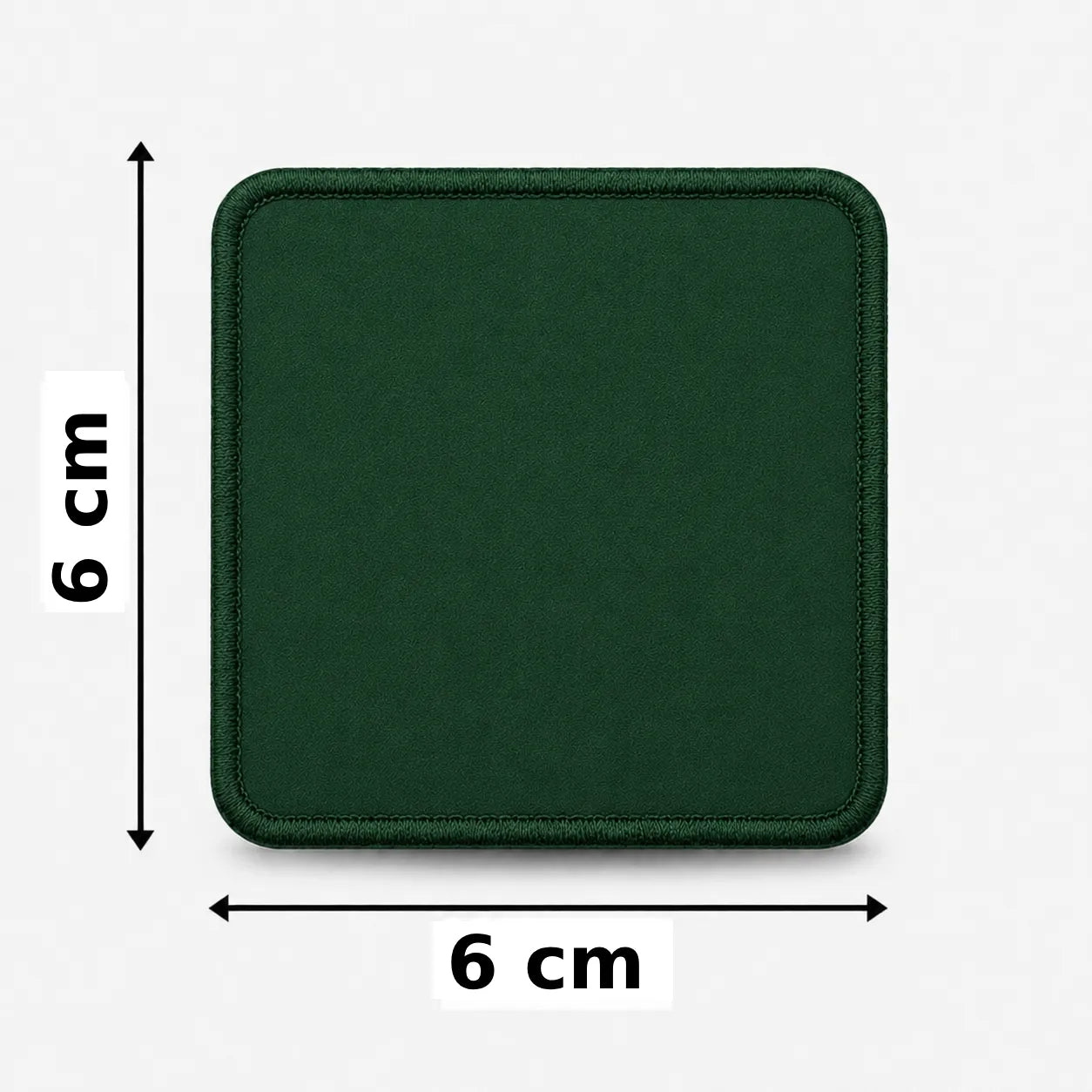Vierkant 6x6cm embleem borduren