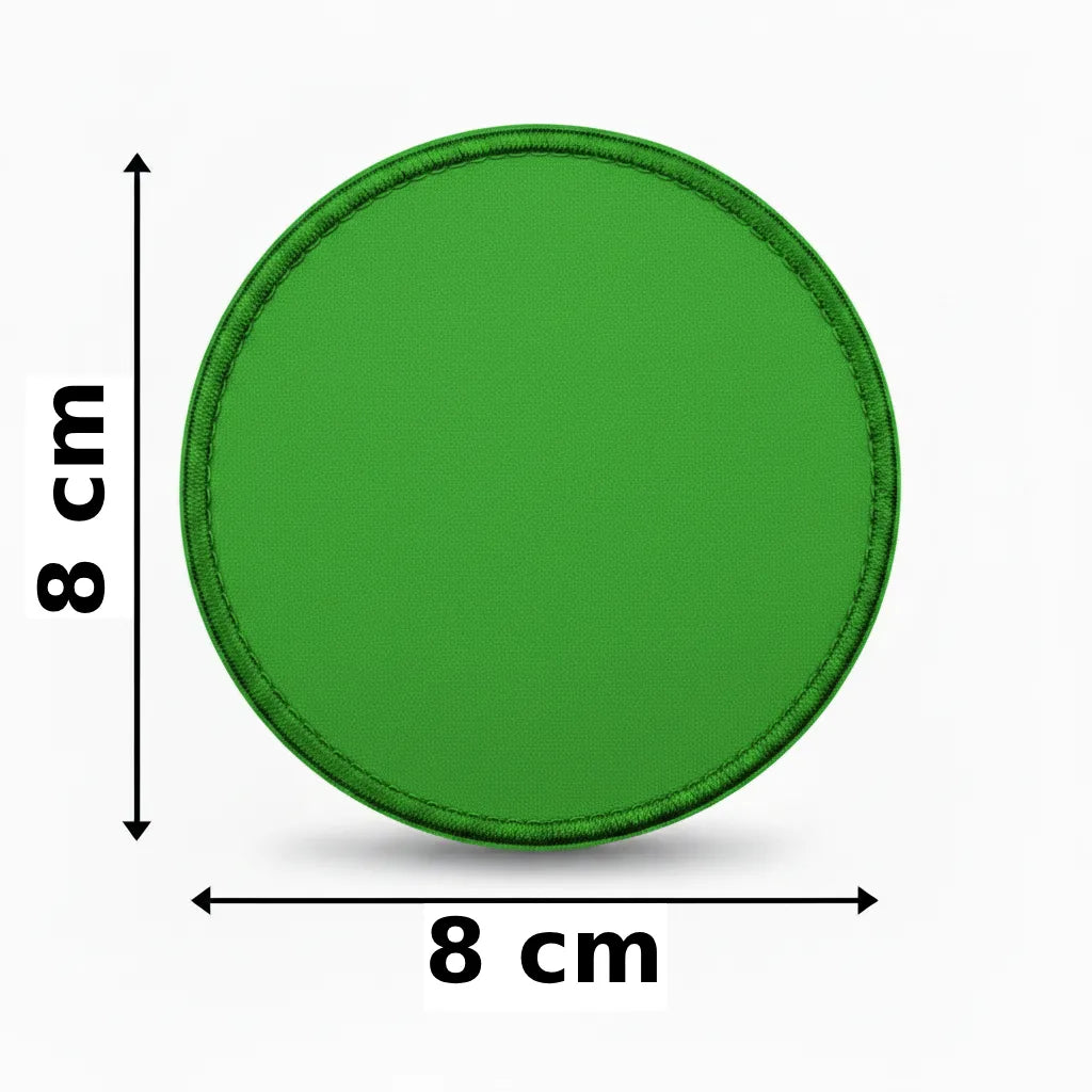 Rond 8x8cm embleem borduren