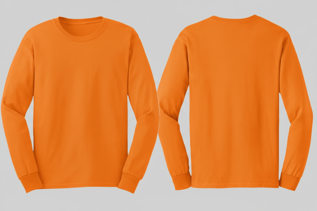 Gildan GN186 Ultra Katoen T-shirt Lange Mouw Borduren | 100% Katoen | 205 g/m²