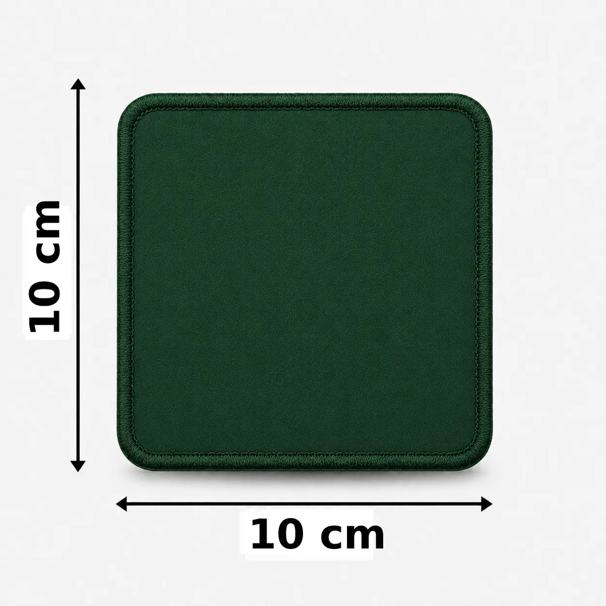 Vierkant geborduurd embleem 10×10 cm in Amazon groen