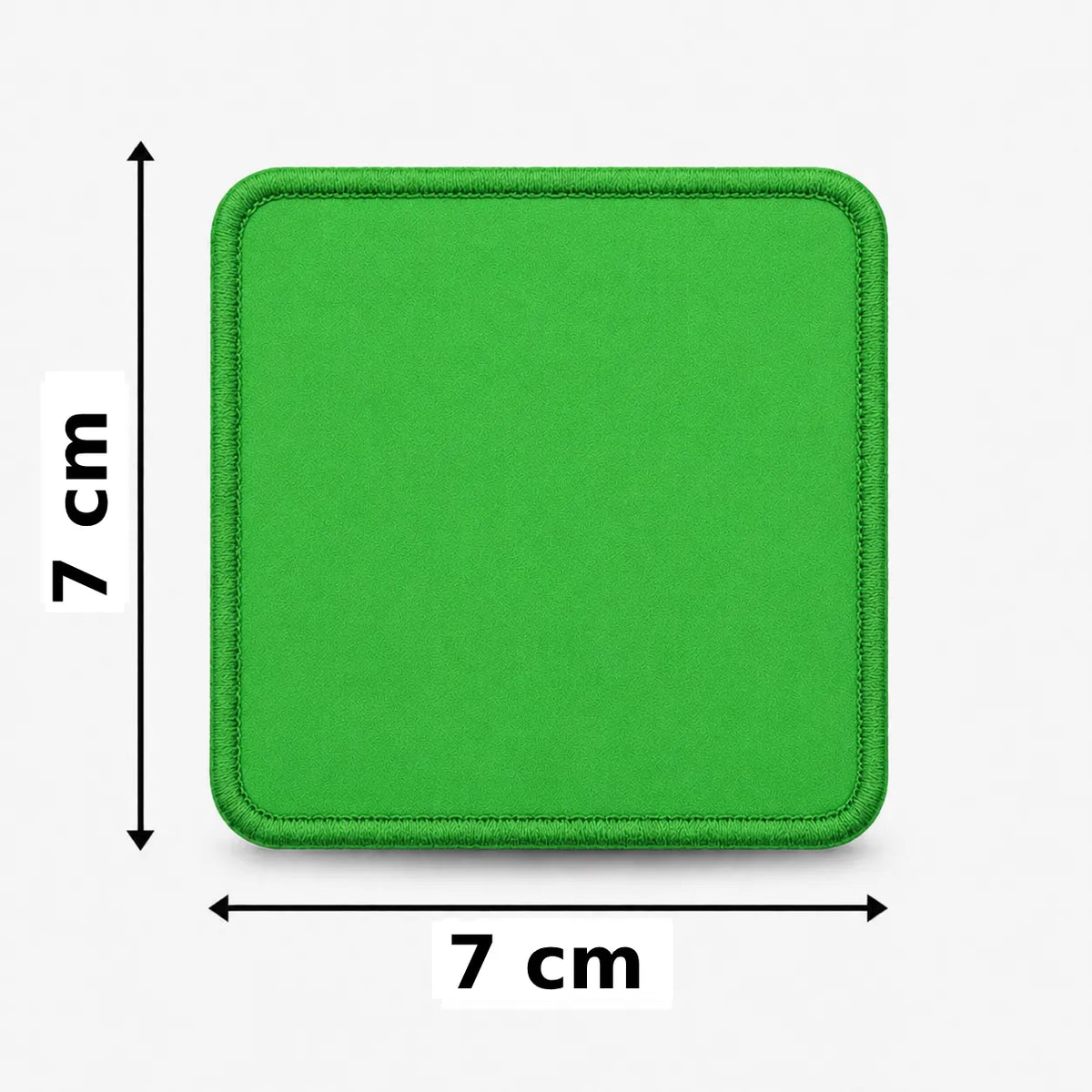 Vierkant geborduurd embleem 7×7 cm in groen