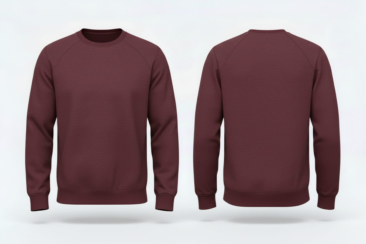 Kariban K480 Heren BIO Sweatshirt Raglanmouwen Borduren | 300 g/m²