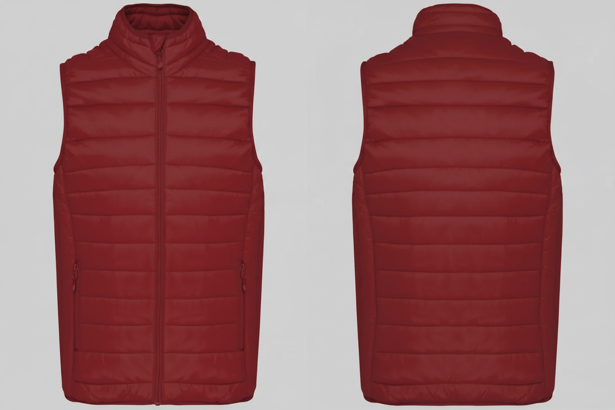 Kariban K6113 Lichte Herenbodywarmer Borduren | 100% Polyamide | Opvouwbaar