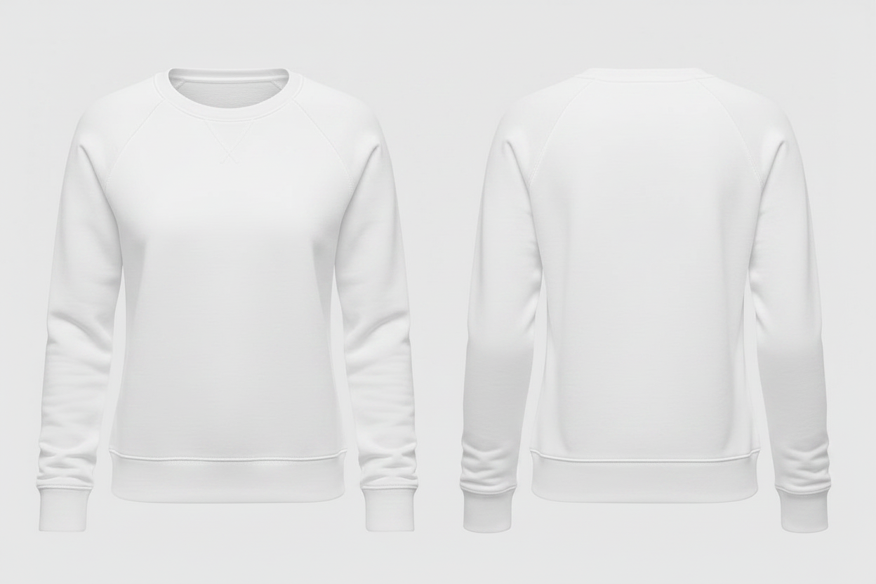 B&C BCW01Q Dames Sweatshirt Borduren | 280 g/m²