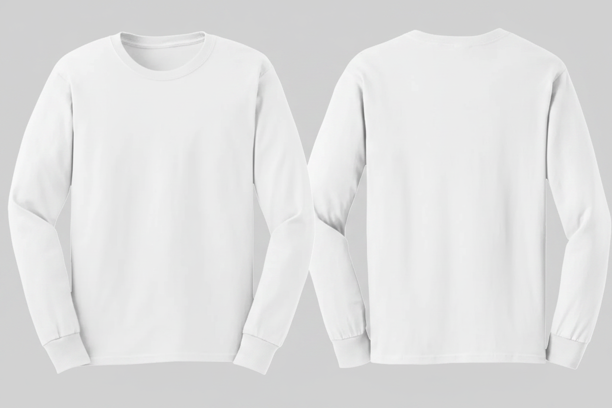 Gildan GN186 Ultra Katoen T-shirt Lange Mouw Borduren | 100% Katoen | 205 g/m²