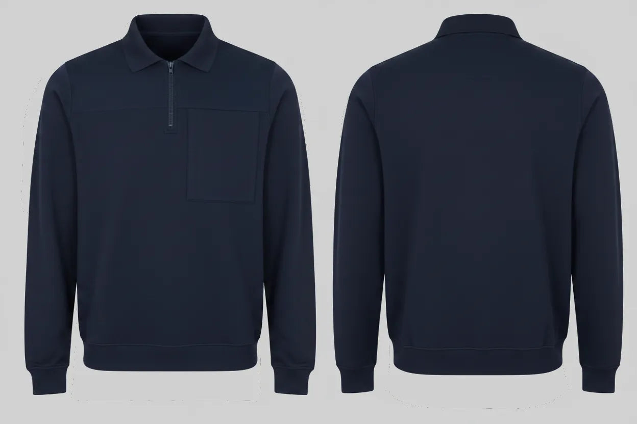 Valento JEVARAN Randy Halve-Rits Werktrui Borduren | Thermisch | 510 g