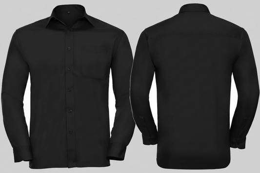 Russell Collection RU934M Poly/Katoenen Easy Care Poplin Overhemd Lange Mouw Borduren | 65% Polyester 35% Katoen | 110 g/m²