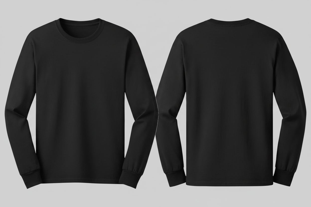 Gildan GN186 Ultra Katoen T-shirt Lange Mouw Borduren | 100% Katoen | 205 g/m²