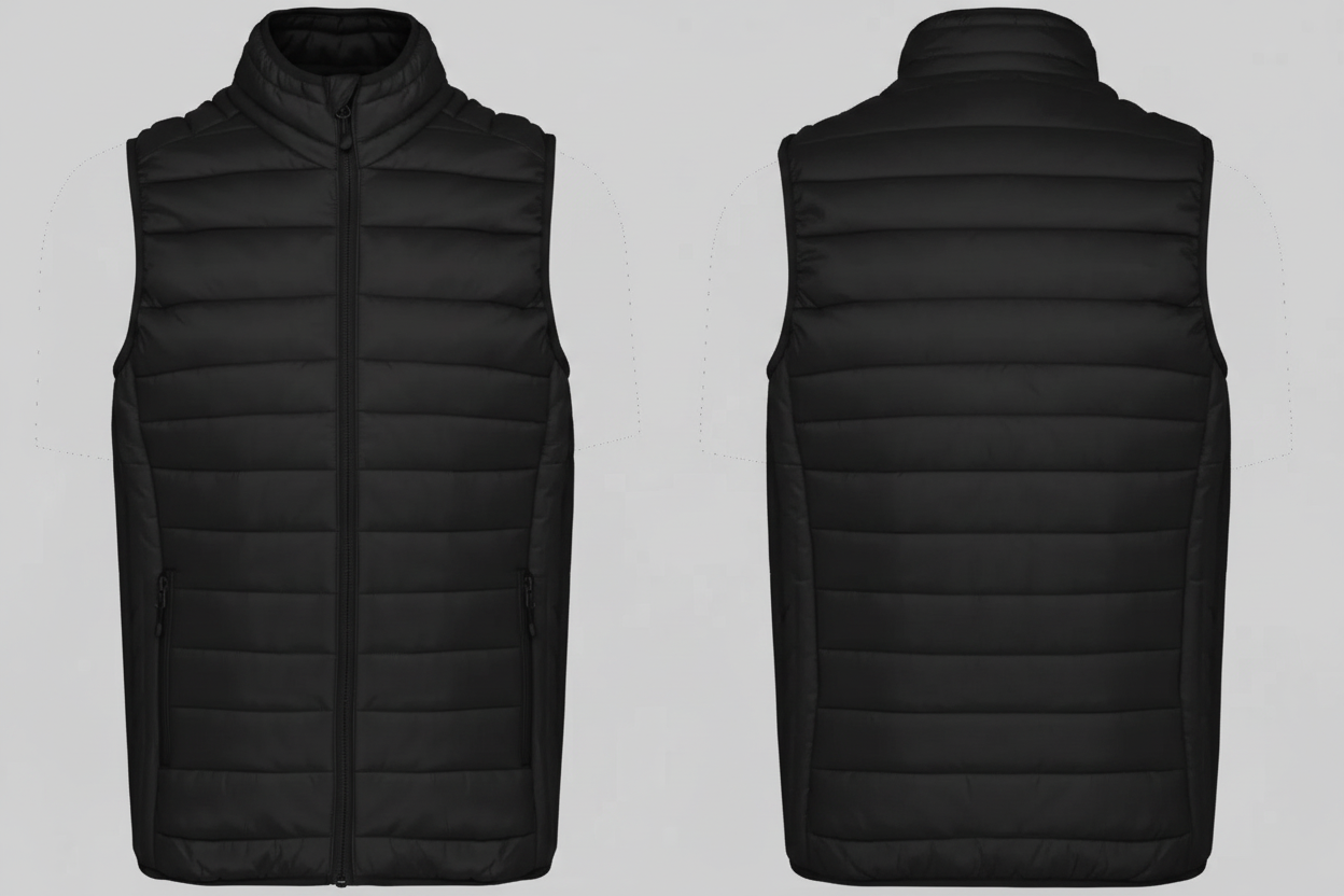 Kariban K6113 Lichte Herenbodywarmer Borduren | 100% Polyamide | Opvouwbaar