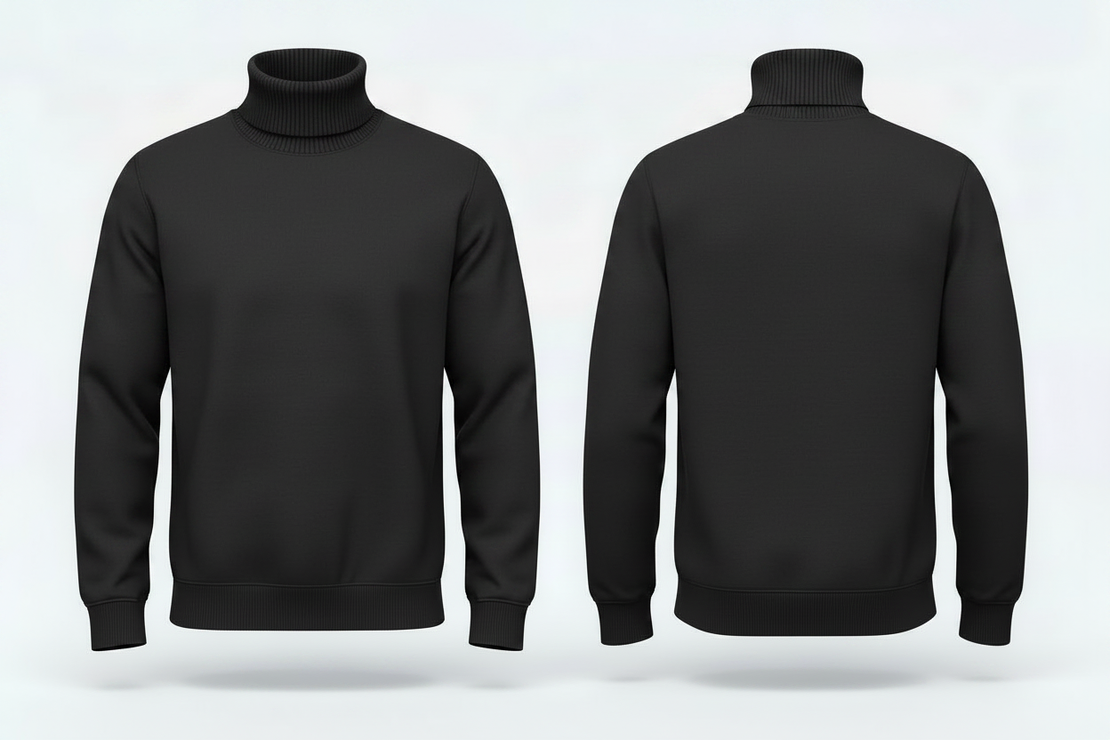 Kariban Premium PK912 Heren Merinotrui Rolkraag Borduren | 100% Merino