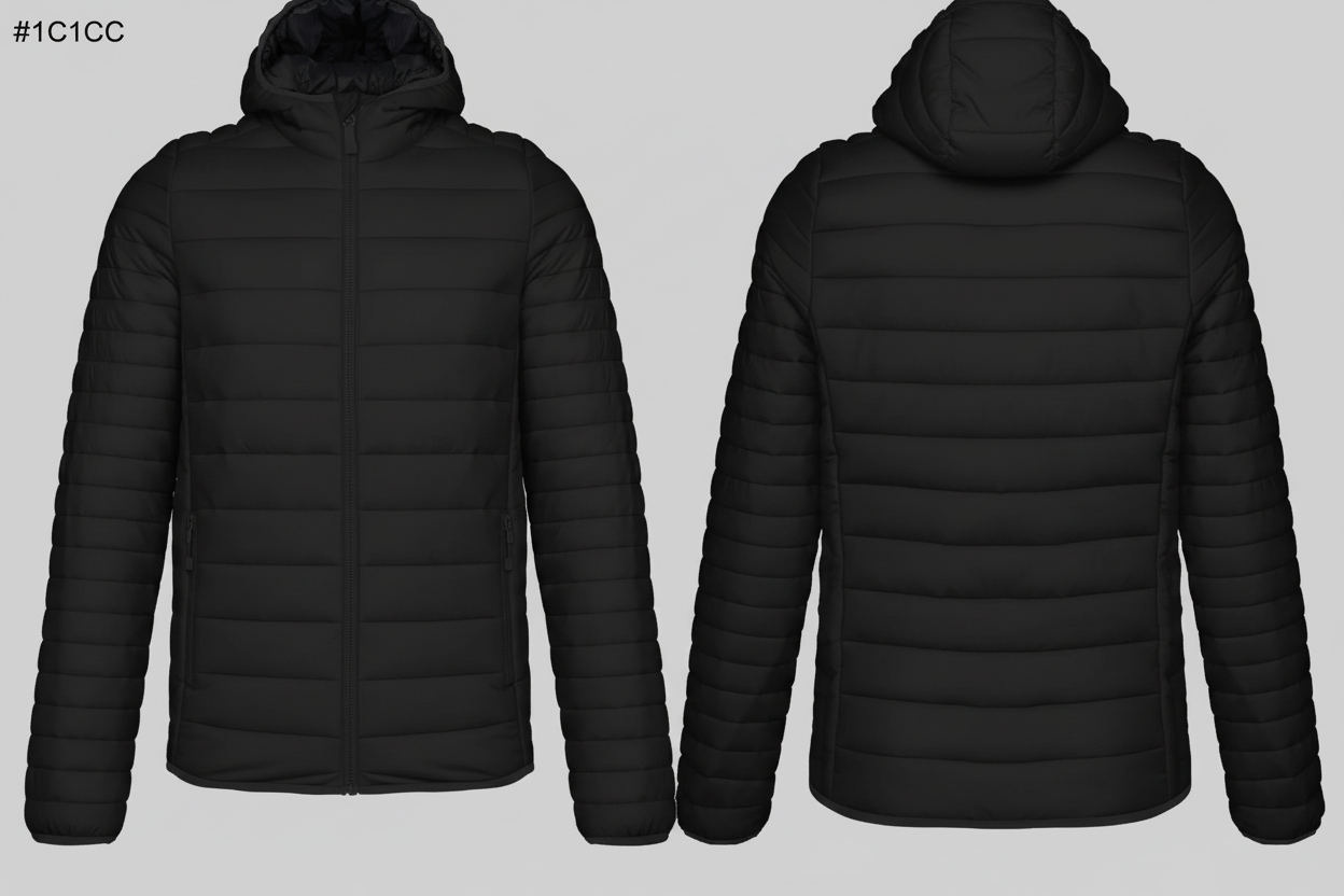 Kariban K6110 Lichte Herenjas met Capuchon Borduren | 100% Polyamide
